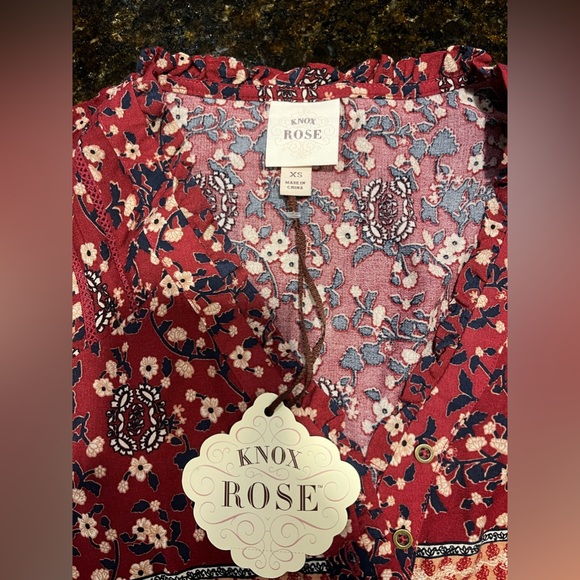 Knox Rose Navy and Maroon. NWT - Picture 3 of 6